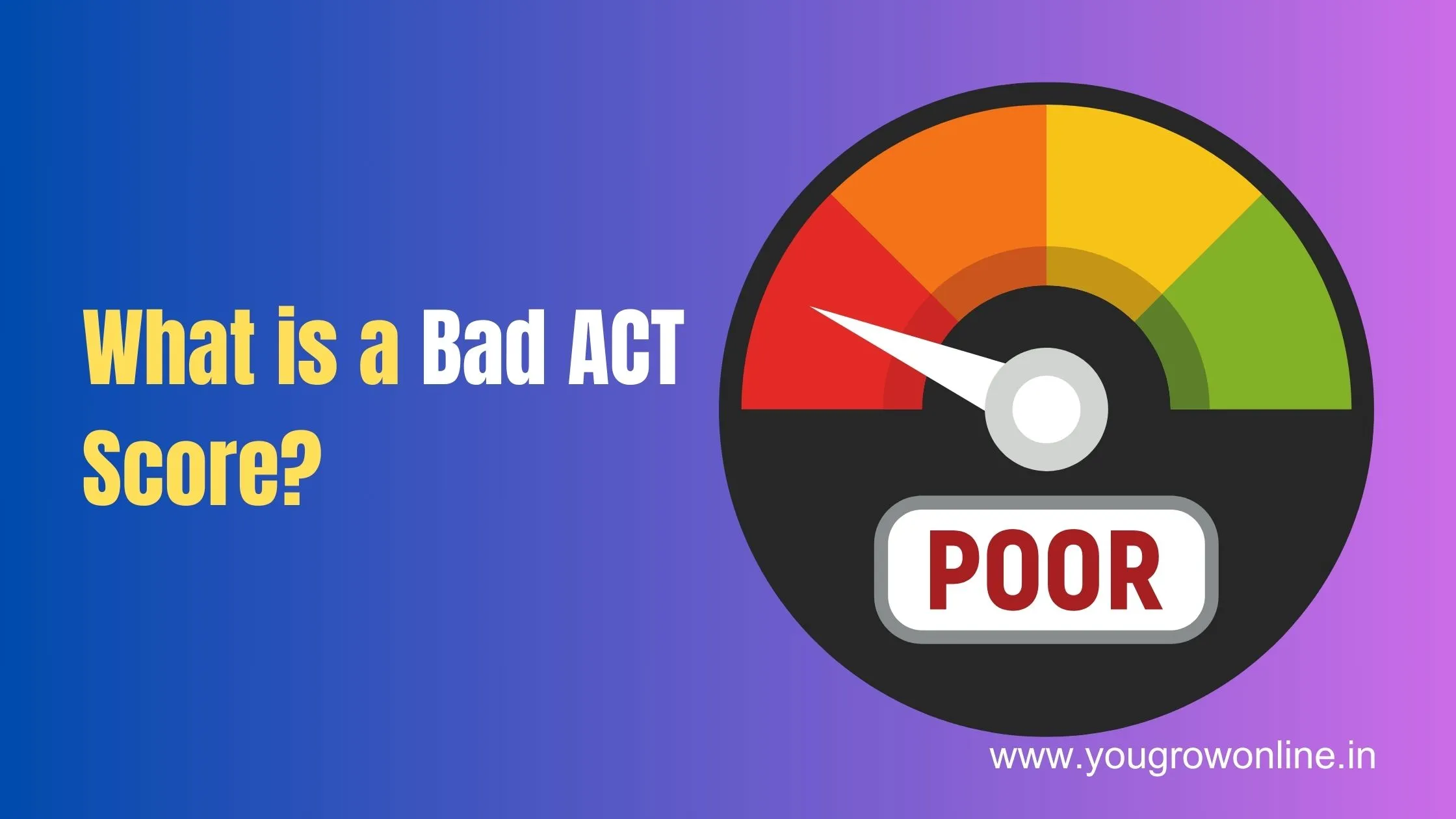 What is Bad ACT Score?